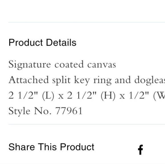 Coach mirror bag charm - Picture 4 of 6